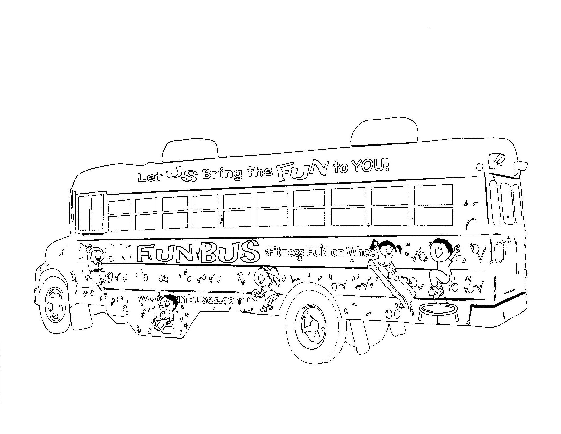 School Bus Printable Coloring Pages
 Free Printable School Bus Coloring Pages For Kids
