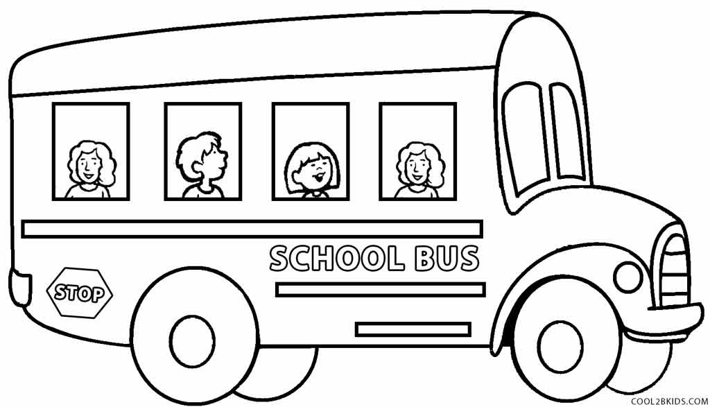 School Bus Printable Coloring Pages
 Printable School Bus Coloring Page For Kids