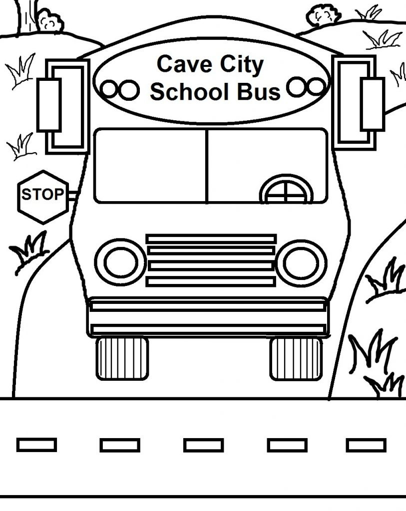 School Bus Printable Coloring Pages
 Free Printable School Bus Coloring Pages For Kids