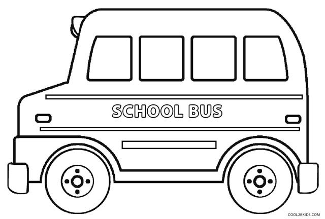 School Bus Printable Coloring Pages
 Printable School Bus Coloring Page For Kids