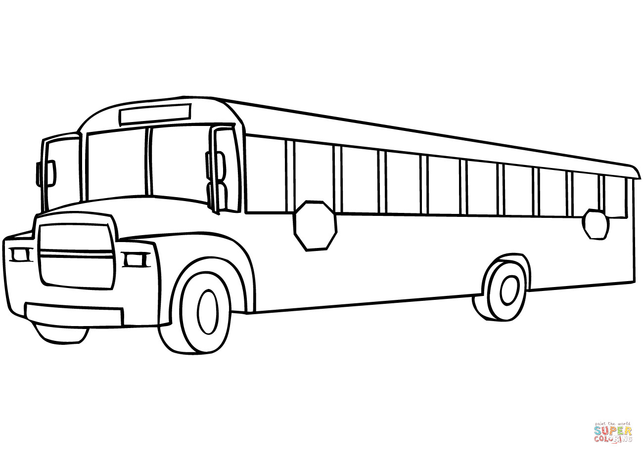 School Bus Printable Coloring Pages
 School Bus coloring page