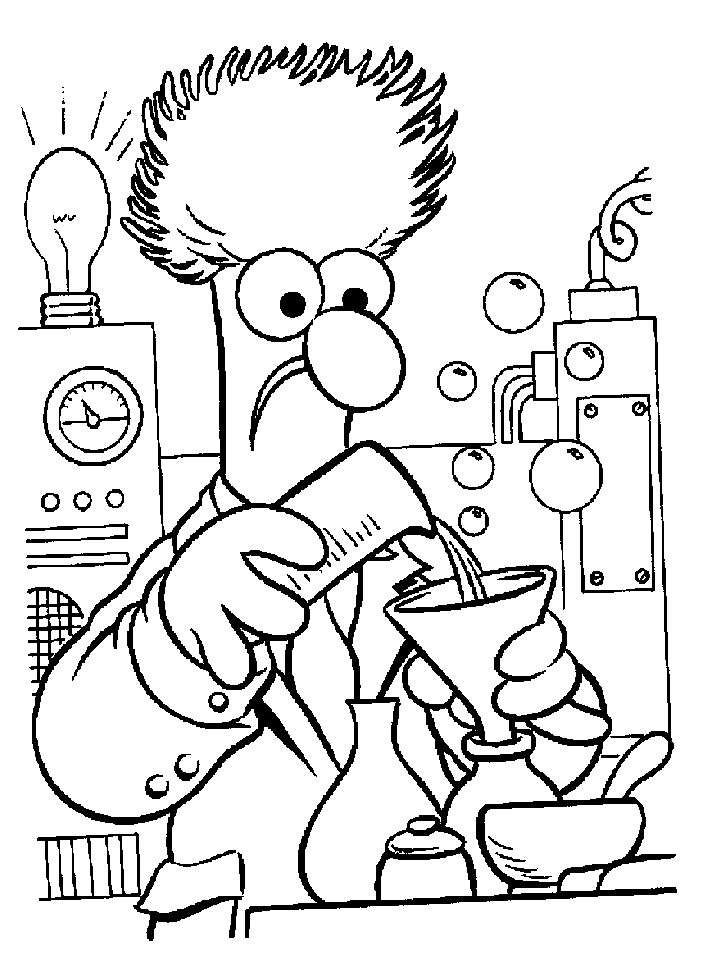 Scientist Coloring Sheet
 Science Lab Coloring Pages Coloring Home