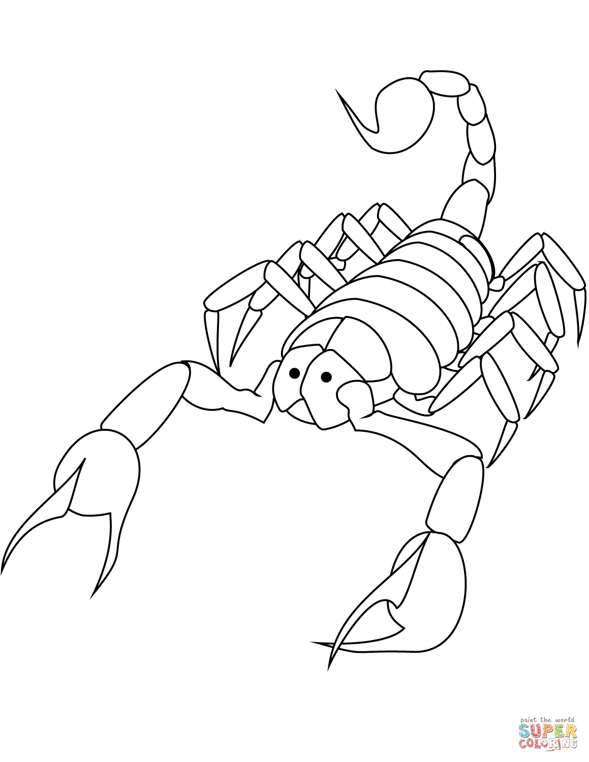 Scorpion Coloring Pages
 Scorpion coloring page