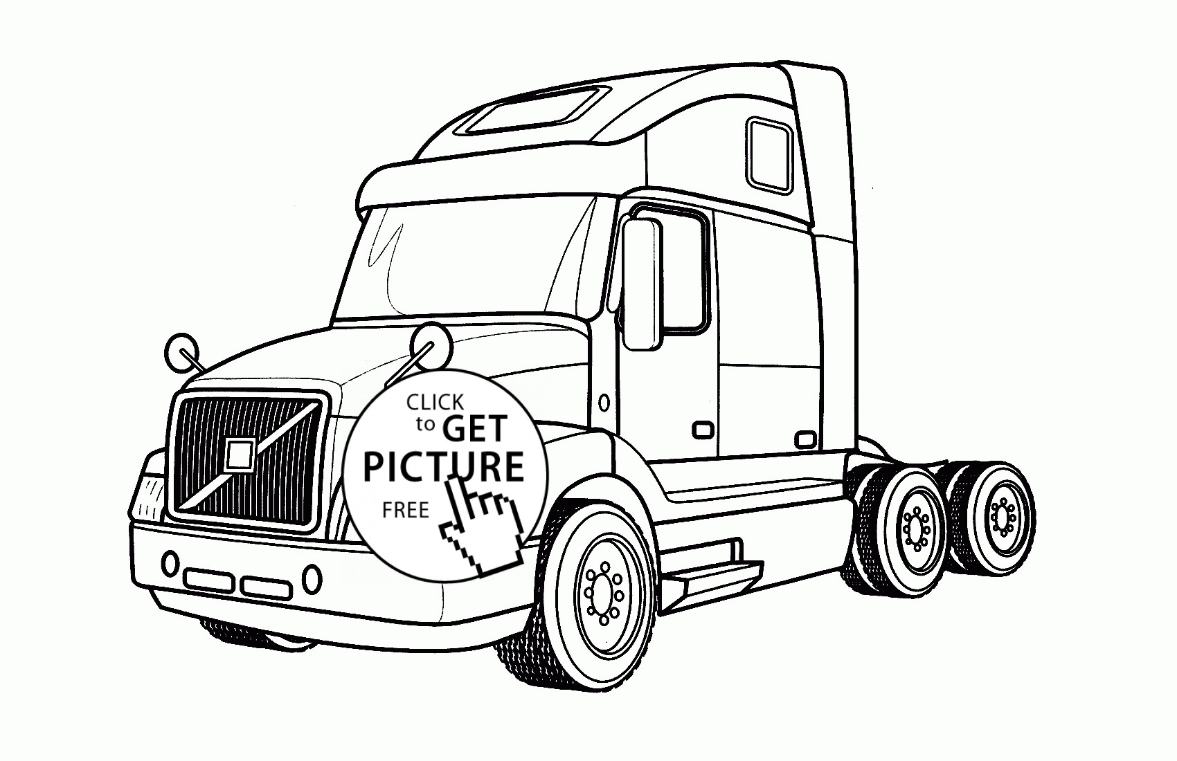 Semi Truck Coloring Pages
 Semi Truck coloring page is a part of category Truck