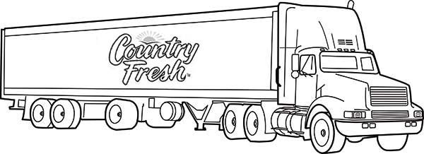 Semi Truck Coloring Pages
 Country Fresh Semi Truck Coloring Page Download & Print