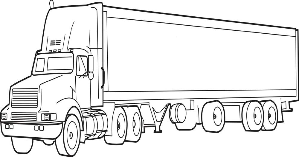 Semi Truck Coloring Pages
 40 Free Printable Truck Coloring Pages Download