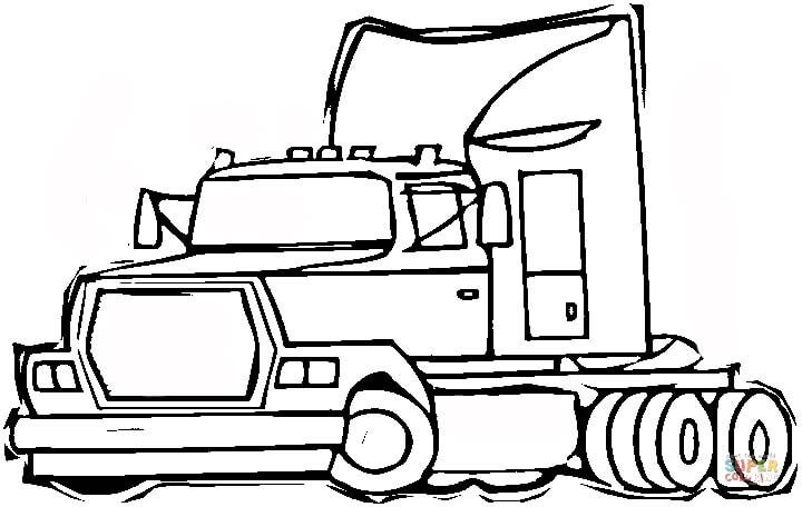 Semi Truck Coloring Pages
 18 Wheeler Coloring Pages Coloring Home