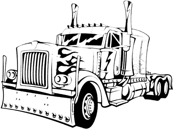 Semi Truck Coloring Pages
 18 Wheeler Coloring Pages Coloring Home