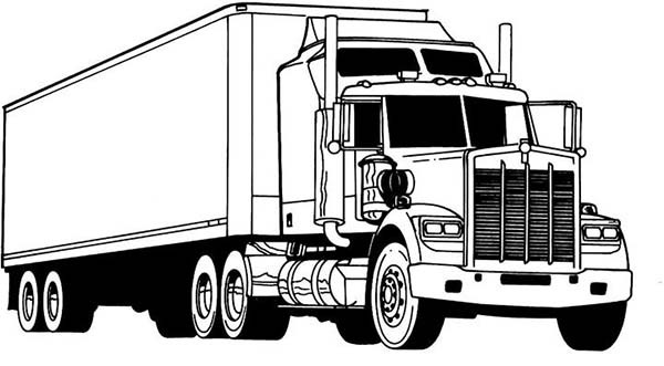 Semi Truck Coloring Pages
 Amazing Semi Truck Coloring Page NetArt