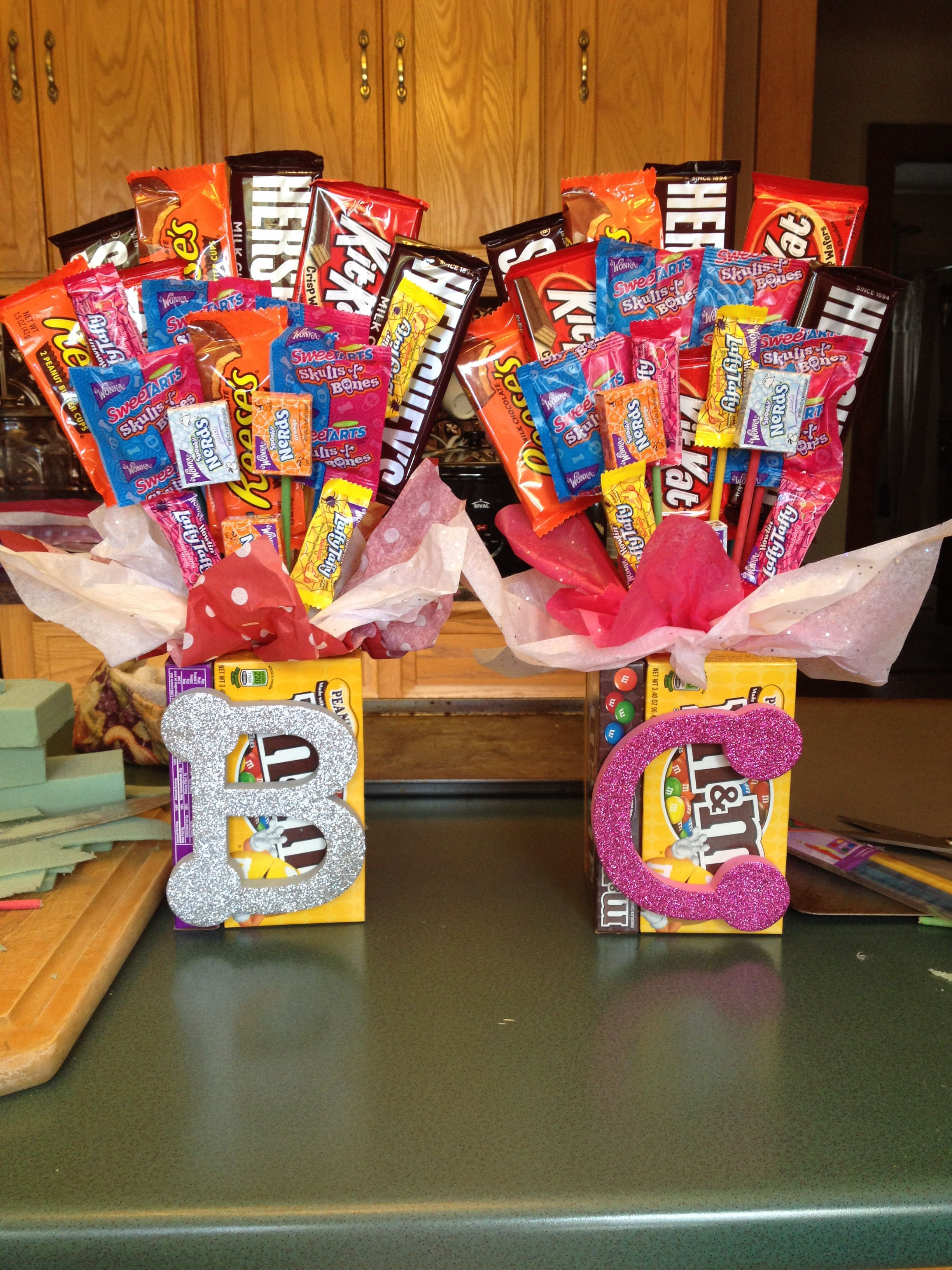 Senior Basketball Gift Ideas
 Candy bouquet I did this for senior night ts but it