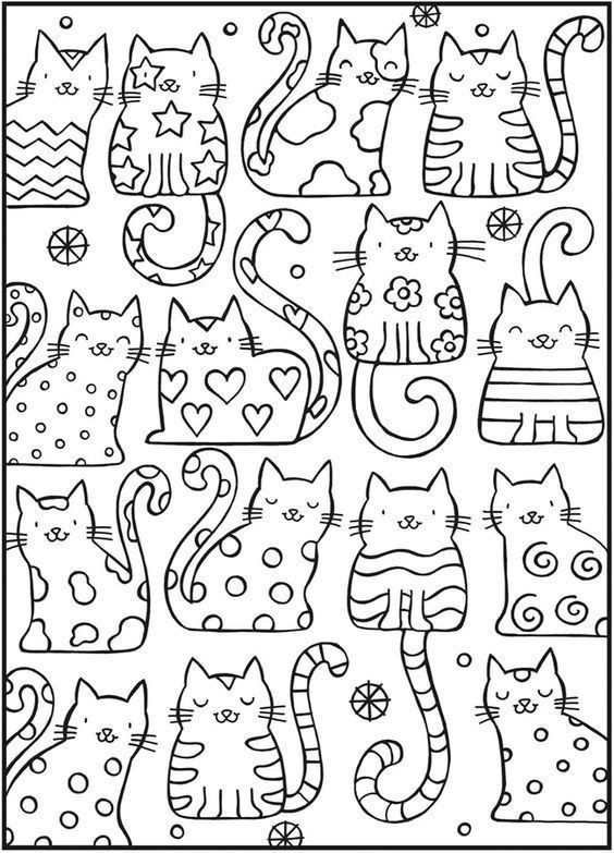 Seven Super Girls Coloring Pages
 고양이 컬러링북 도안 색칠공부 프린트해서 사용하세요 어린이집
