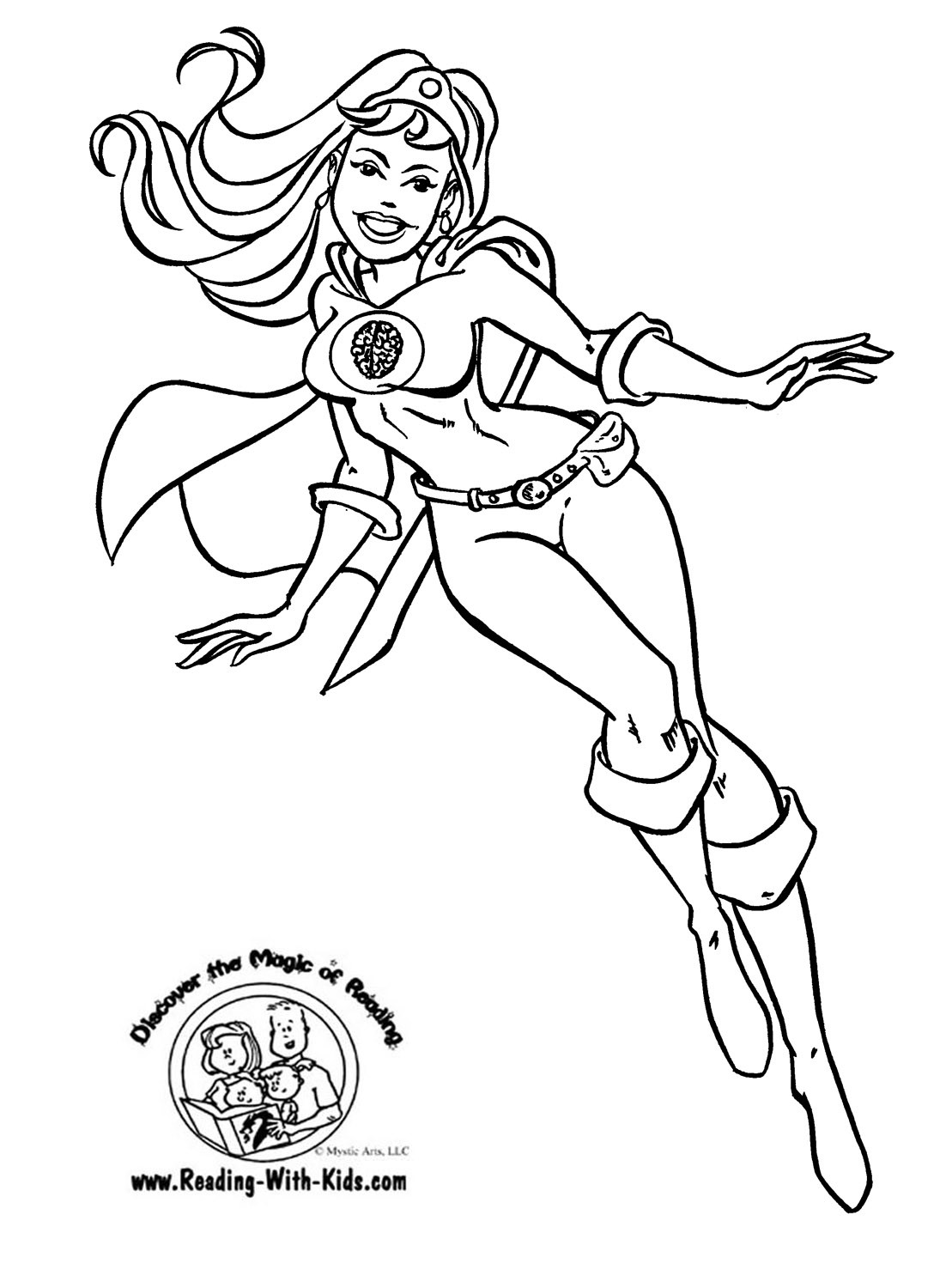 Seven Super Girls Coloring Pages
 Halloween
