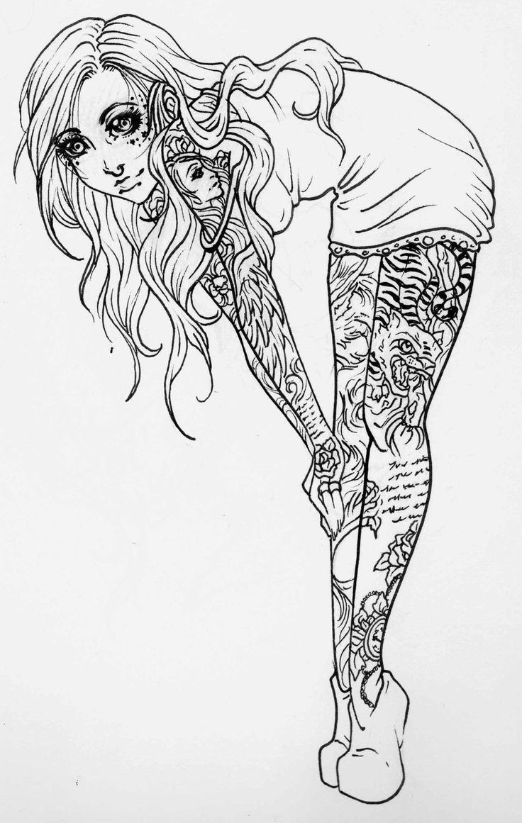 Sexy Pin Up Girl Coloring Pages
 7 best Coloring images on Pinterest