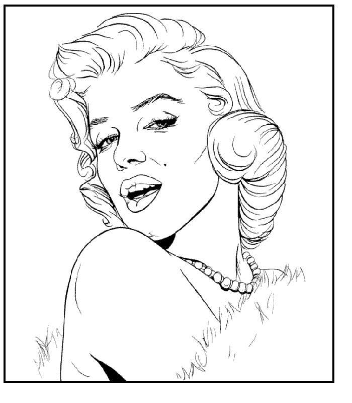 Sexy Pin Up Girl Coloring Pages
 Pin Up Girl Coloring Pages AZ Coloring Pages