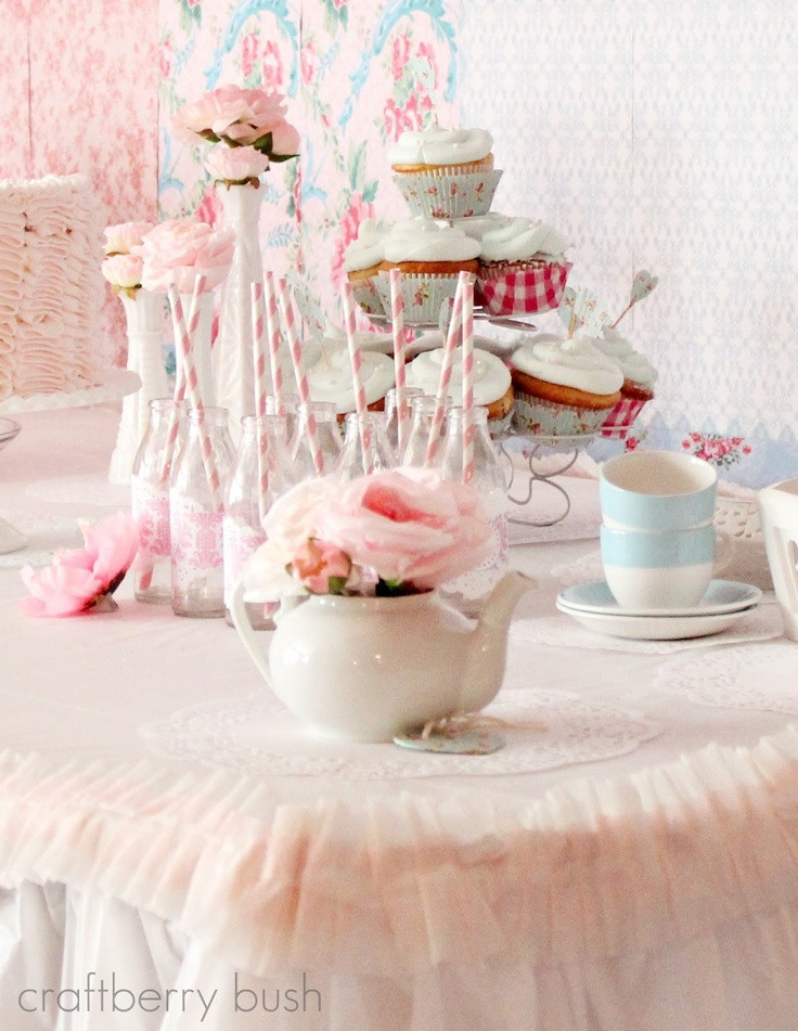 Shabby Chic Tea Party Ideas
 65 best Princess tea party images on Pinterest