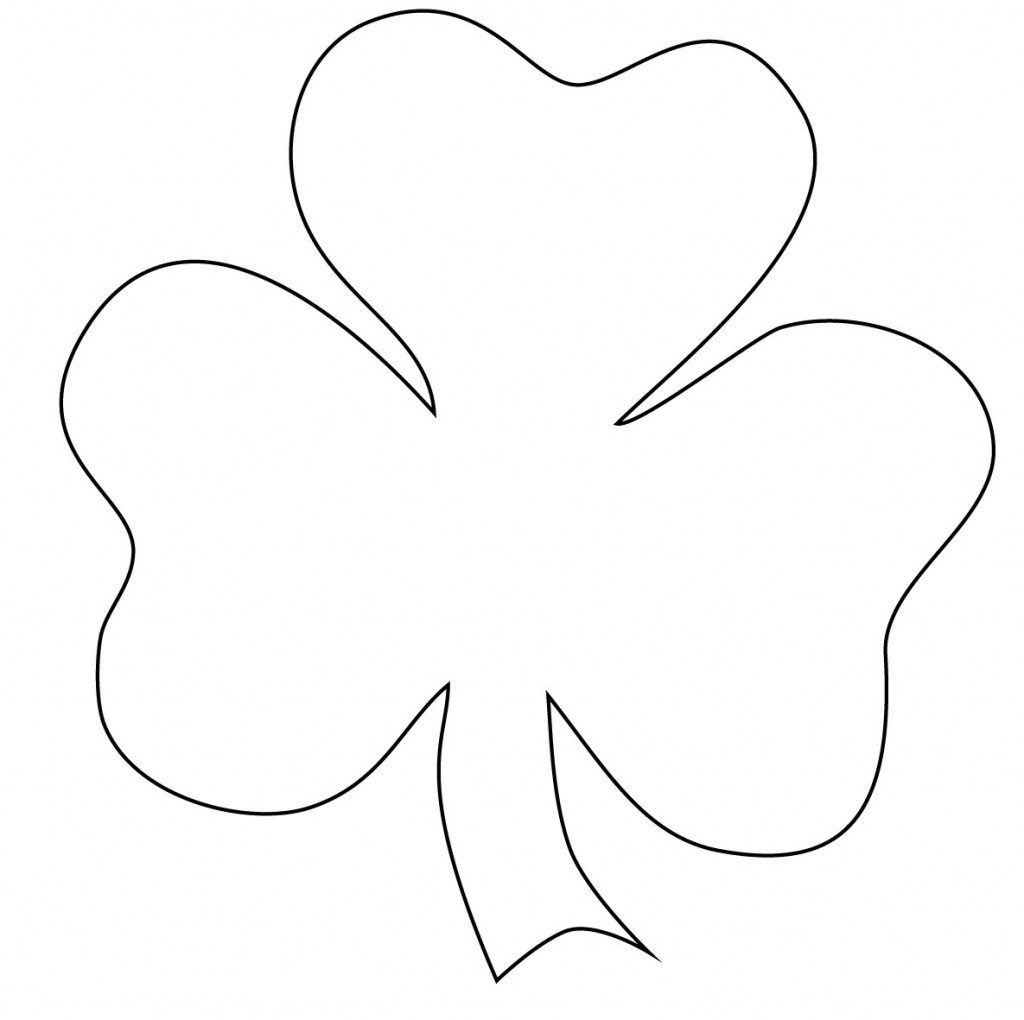 Shamrock Coloring Pages Printable
 Free Printable Shamrock Coloring Pages For Kids