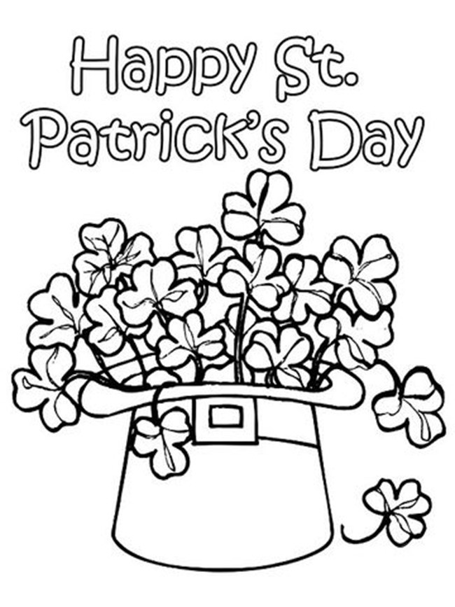 Shamrock Coloring Pages Printable
 12 St Patrick’s Day Printable Coloring Pages for Adults