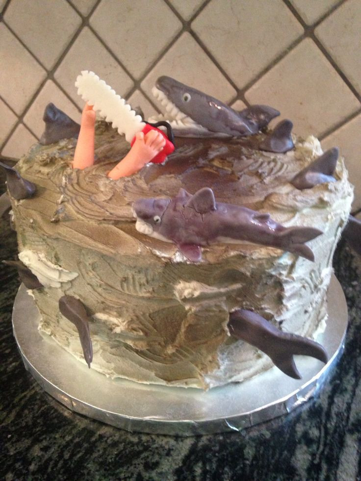 Sharknado Party Food Ideas
 Sharknado cake My cakes Pinterest