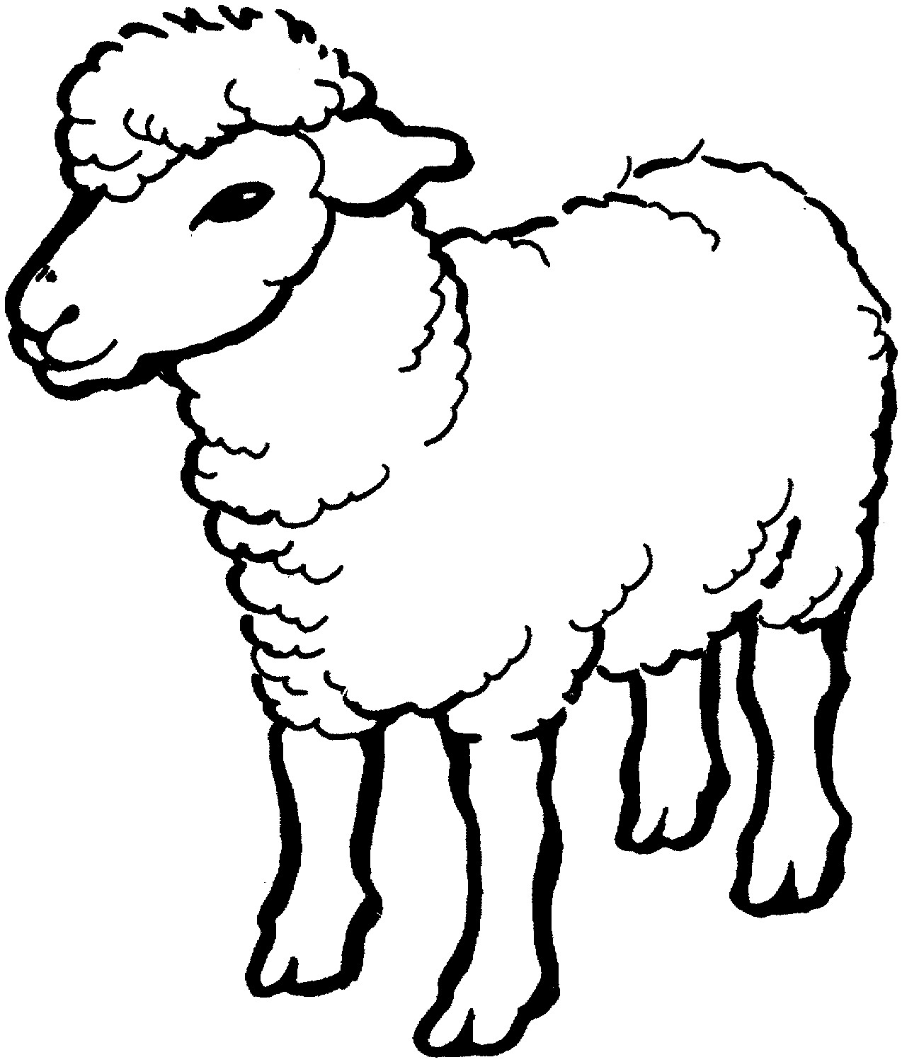 Sheep Coloring Sheet
 Free Printable Sheep Coloring Pages For Kids