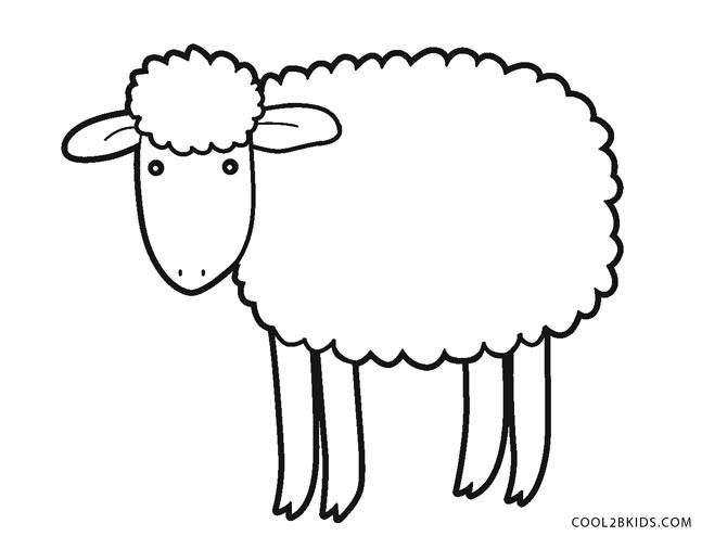 Sheep Coloring Sheet
 Free Printable Sheep Face Coloring Pages For Kids