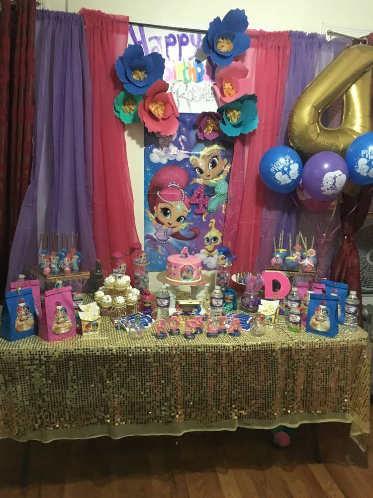 Shimmer And Shine Birthday Decorations
 Shimmer and shine Birthday Party Ideas