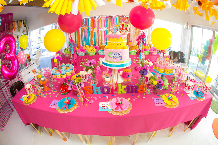 Shopkins Birthday Party Ideas
 Kara s Party Ideas Floral Shopkins Birthday Party