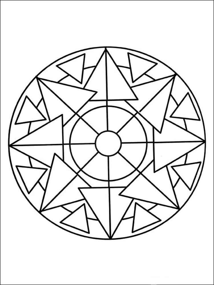 Simple Adult Coloring Books
 Simple mandala coloring pages for adults Free Printable