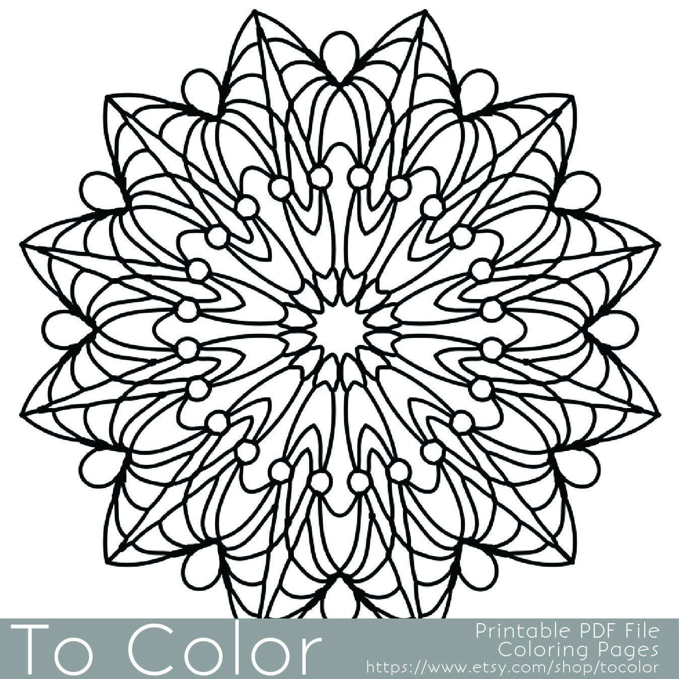 Simple Adult Coloring Books
 Simple Printable Coloring Pages for Adults Gel Pens Mandala