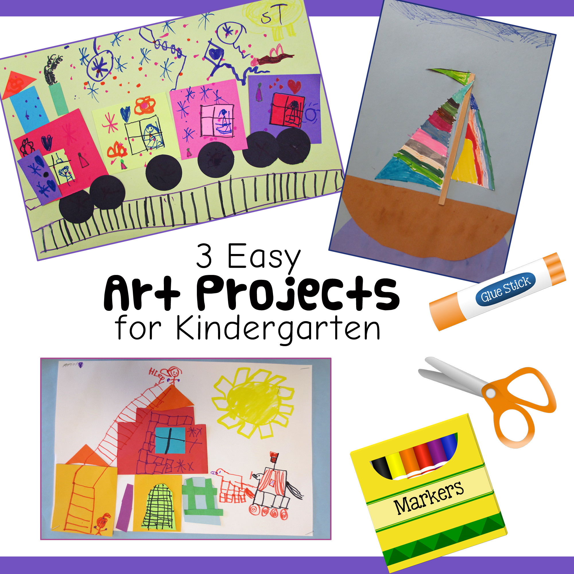 Simple Art Projects For Preschool
 3 Fun and Easy Kindergarten Art Lessons