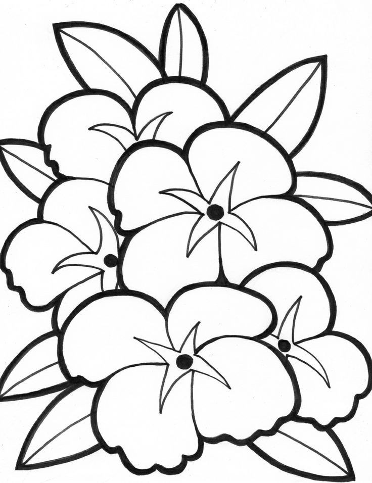 Simple Coloring Book
 Simple Flower Coloring Pages Coloring Home