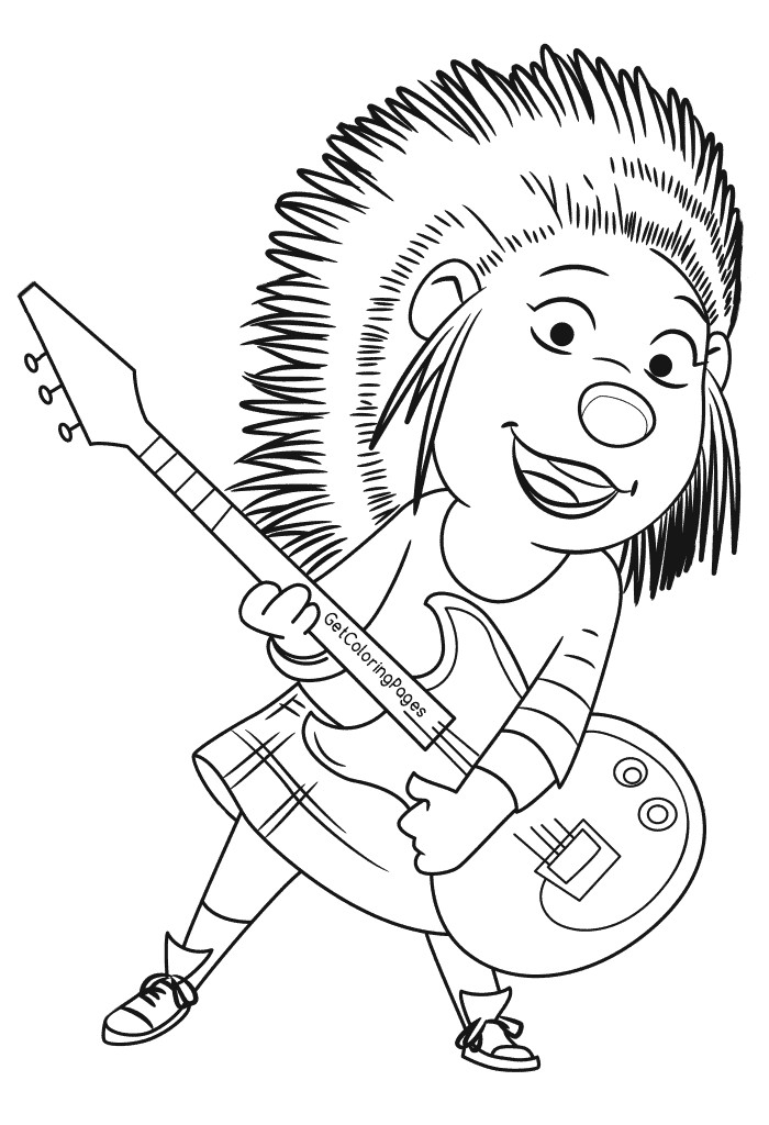 Sing Coloring Pages
 Sing Movie Coloring Pages Coloring Home