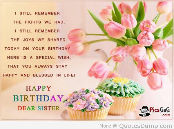 Sister Birthday Quotes Inspirational
 Inspirational Quotes For Sisters Birthday QuotesGram