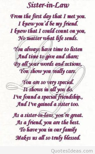 Sister In Law Birthday Quotes
 Halloween Happy Sister In Law Birthday Quotes QuotesGram