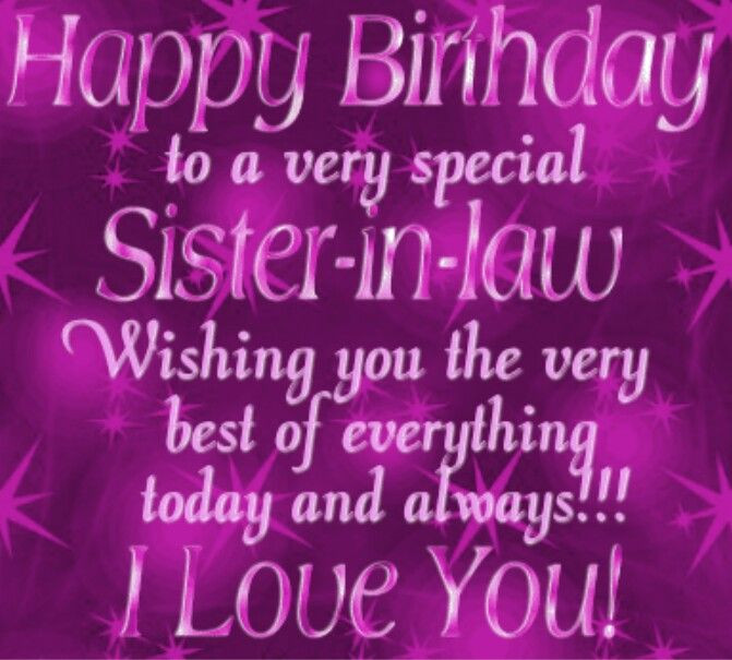 Sister In Law Birthday Quotes
 1000 ideas about Happy Birthday Sister on Pinterest