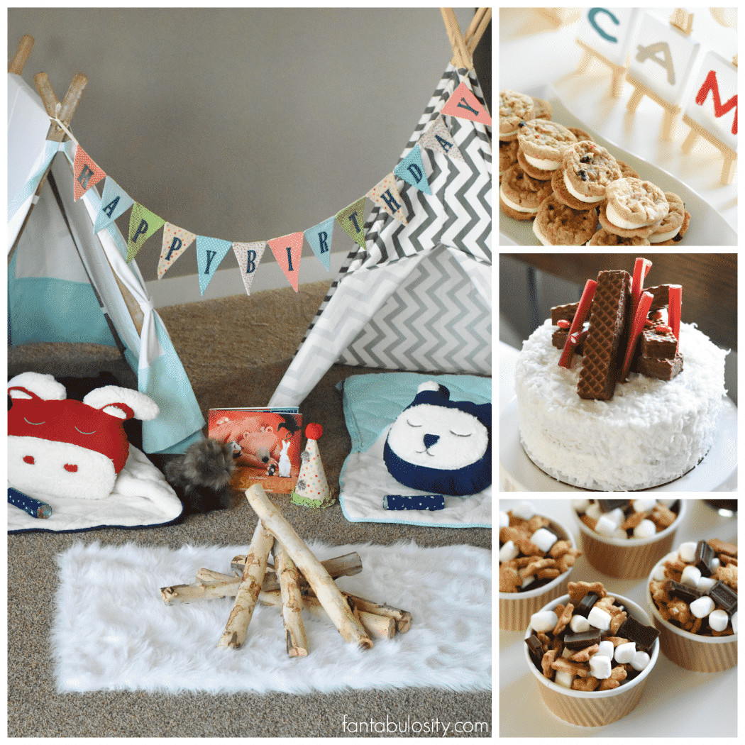 Sleepover Birthday Party
 Camping Birthday Party Ideas for Indoors Fantabulosity