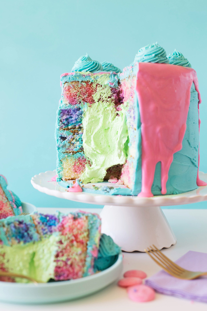 Slime Birthday Party Ideas
 Marshmallow Creme Slime Party Cake • A Subtle Revelry