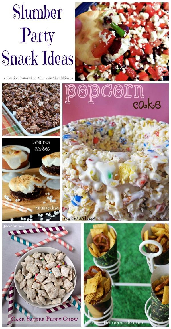 Slumber Party Dinner Ideas
 Slumber Party Snacks Collection of Salty & Sweet Recipes