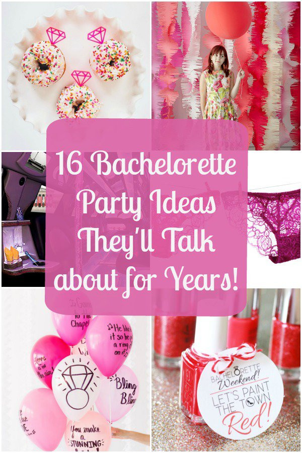 Small Bachelorette Party Ideas
 16 Bachelorette Party Ideas They ll Talk about for Years