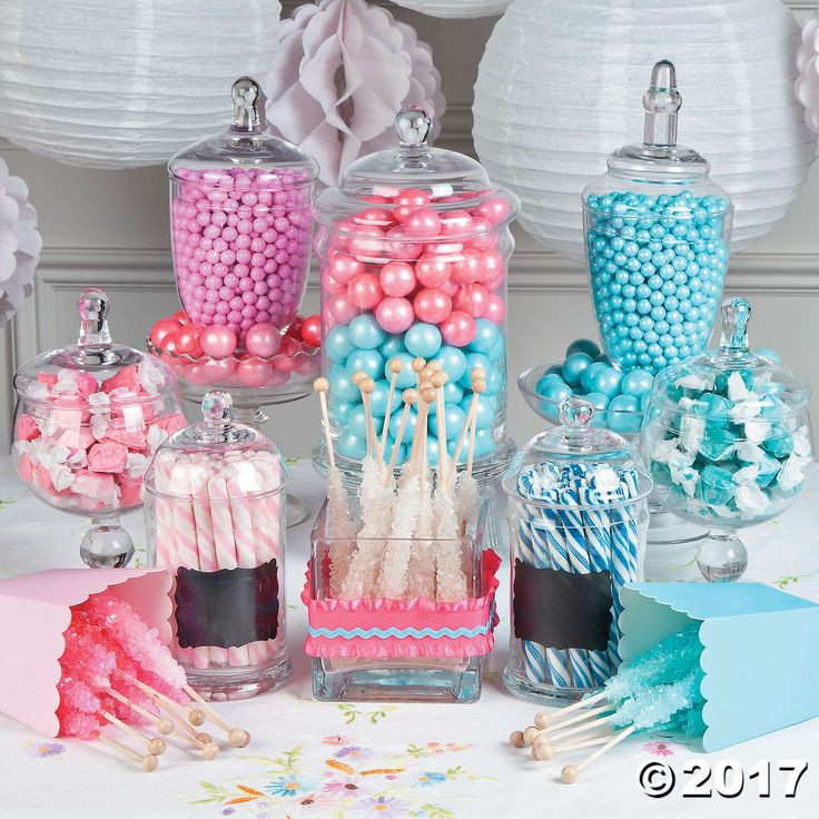 Small Gender Reveal Party Ideas
 Gender Reveal Candy Buffet Idea Gender reveal