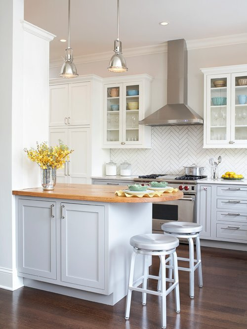 Small Kitchen Decorating Ideas
 Herringbone Backsplash Home Design Ideas