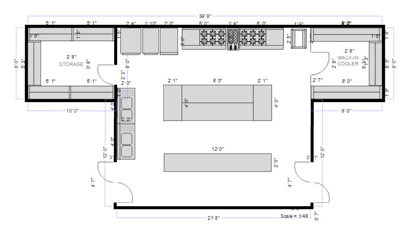 Small Kitchen Floor Plans
 Restaurant Floor Plan Maker