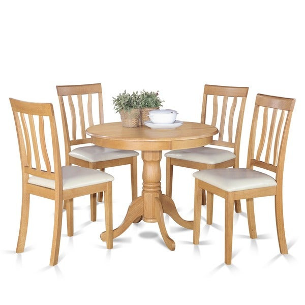 Small Kitchen Table And Chairs
 Shop Oak Small Kitchen Table and 4 Chairs Dining Set