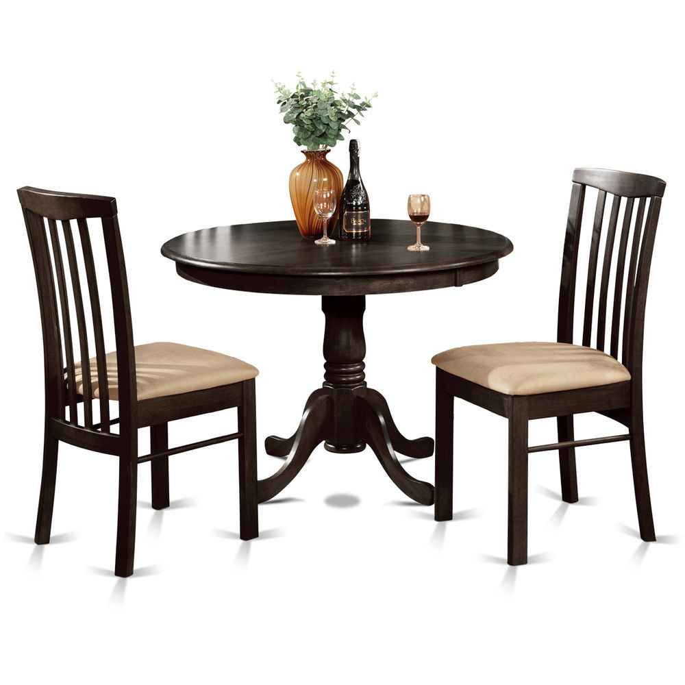 Small Kitchen Table And Chairs
 3 PC small kitchen table and chairs set Table Round Table