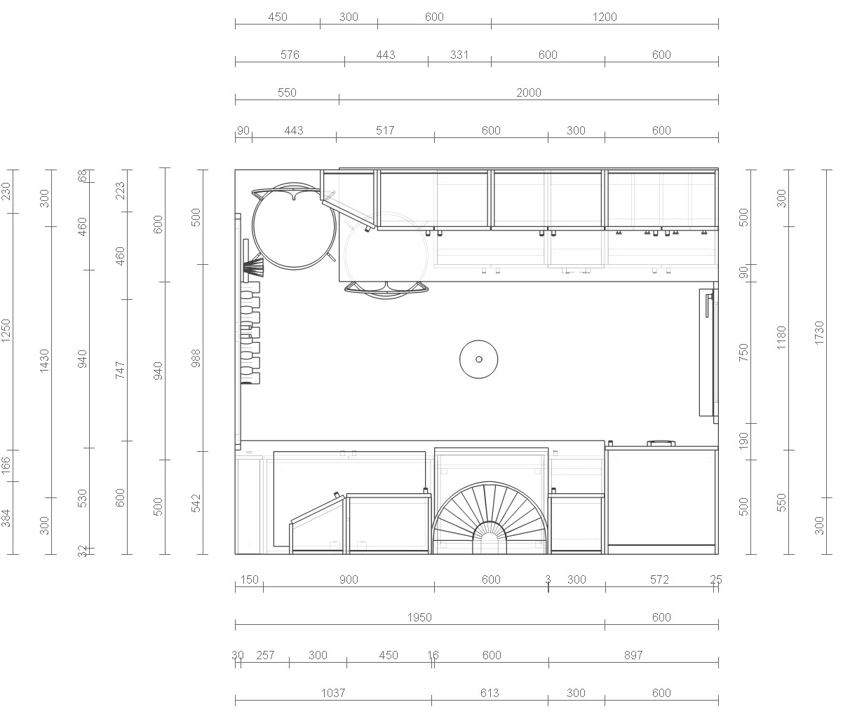 Small Kitchens Floor Plans
 Rysunek architektoniczno budowlany – wolna