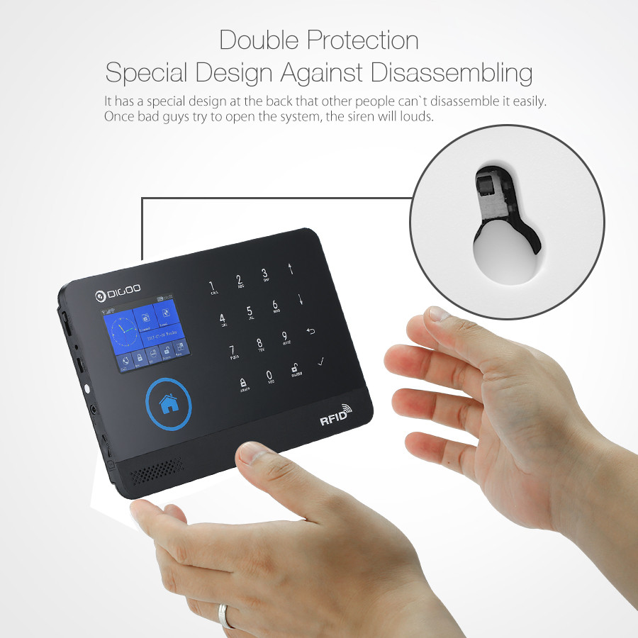 Smart Home Security System DIY
 digoo dg hosa 433mhz wireless black 3g&gsm&wifi diy smart