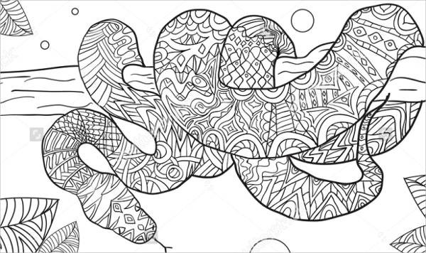 Snake Coloring Pages Printable
 Story Telling for ESL kids Walking in the Jungle