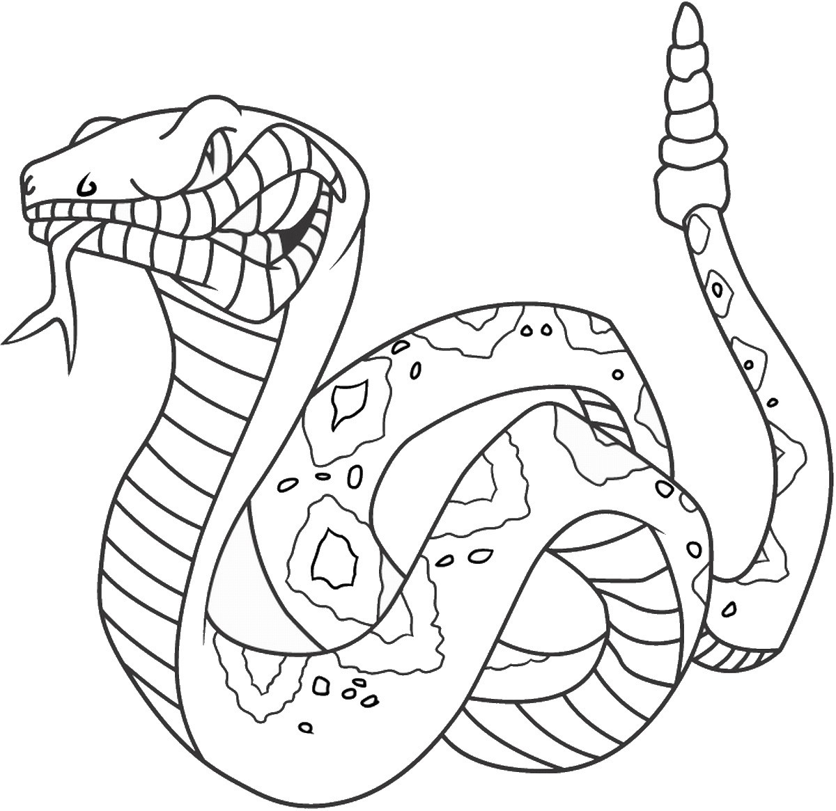 Snake Coloring Pages Printable
 Snake Coloring Pages