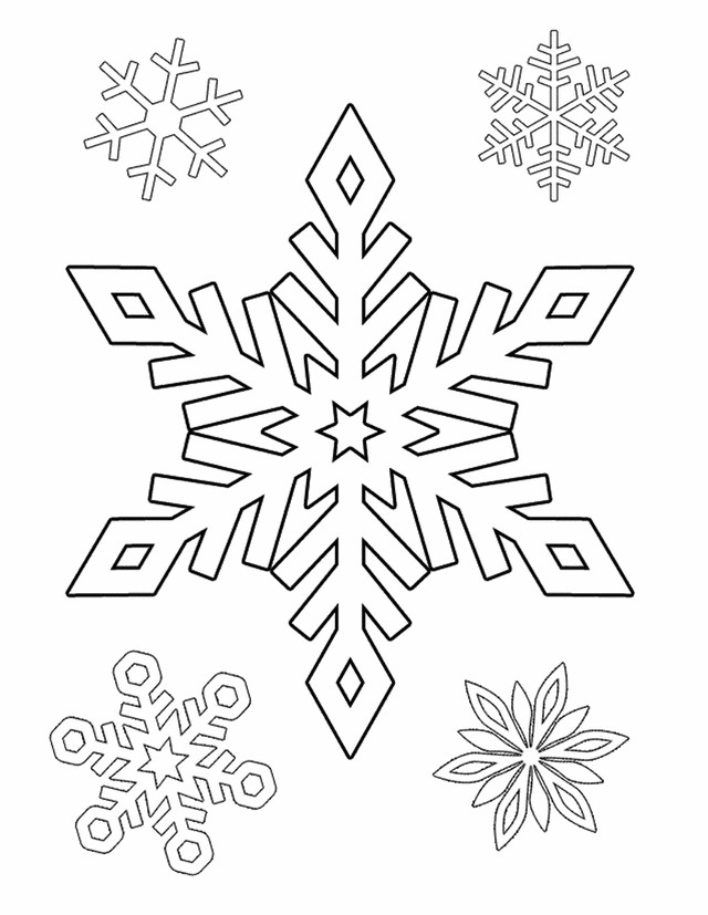 Snowflake Coloring Pages Printable
 Christmas coloring and activity pages Snowflakes