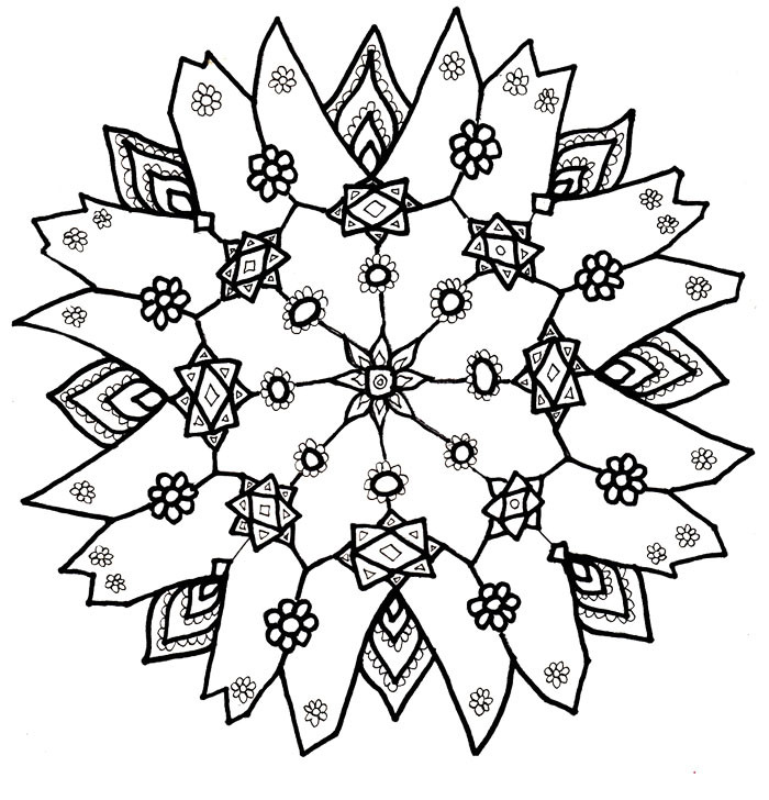 Snowflake Coloring Pages Printable
 Printable Snowflake Coloring Pages AZ Coloring Pages
