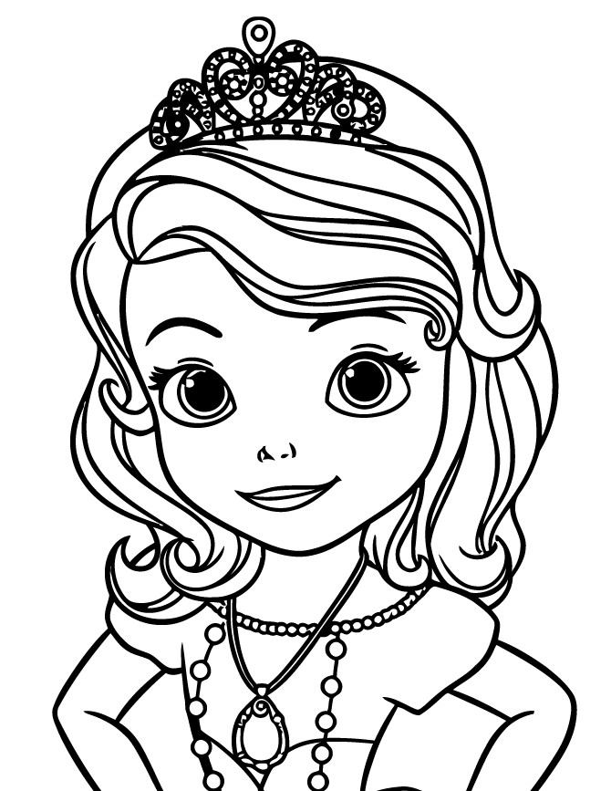 Sofia The First Coloring Pages
 Disney Sofia The First Coloring Page